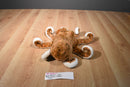 Wild Republic Brown and Orange Spotted Octopus 2012 Beanbag Plush