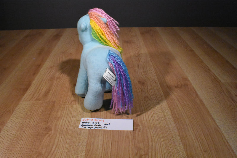 Hasbro My Little Pony Rainbow Dash 2003 Plush with Yarn Mane and Tail