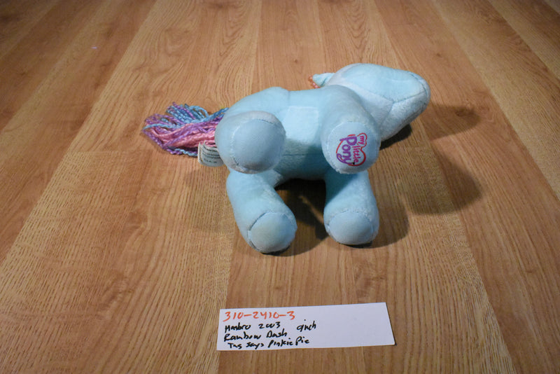 Hasbro My Little Pony Rainbow Dash 2003 Plush with Yarn Mane and Tail