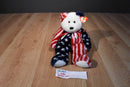 Ty Buddies Spangle Red White and Blue Patriotic Teddy Bear 1999 Beanbag Plush