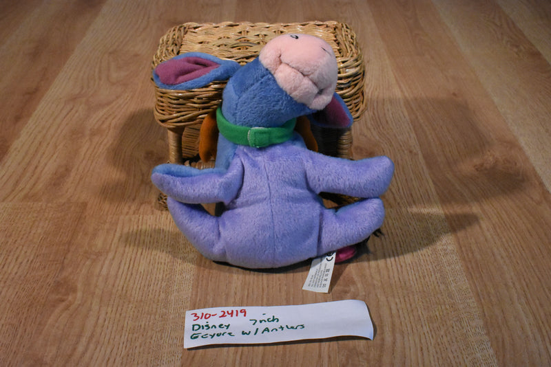 Mattel Disney Eeyore with Antlers Beanbag Plush