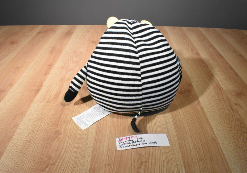 Jay at Play Mushable Pot Bellies Black/White Striped Cow 2012 Plush