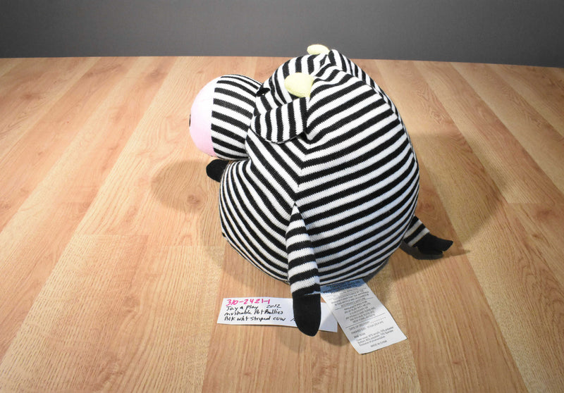 Jay at Play Mushable Pot Bellies Black/White Striped Cow 2012 Plush