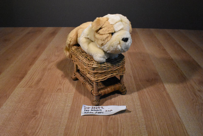 FAO Schwarz Bulldog Puppy Dog Beanbag Plush