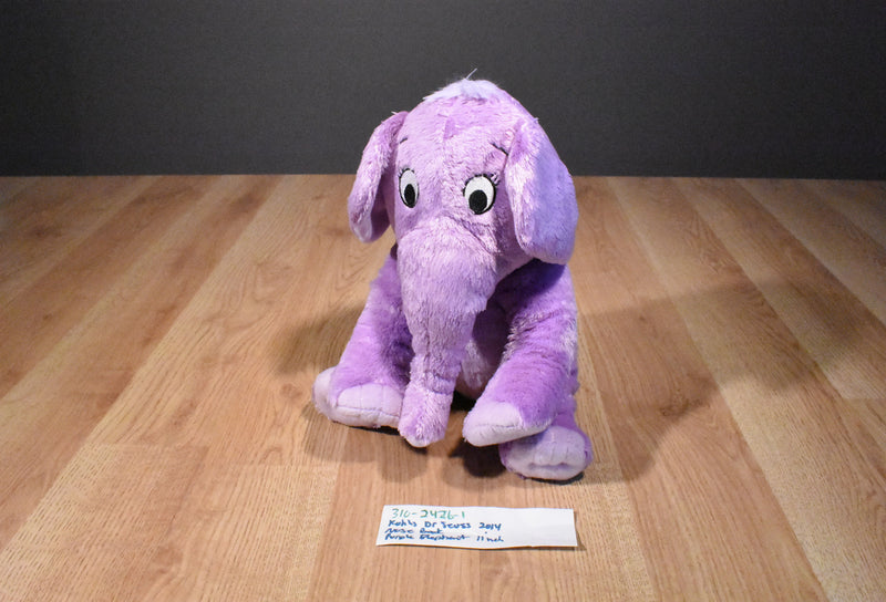 Kohl's Cares Dr. Seuss The Nose Book Purple Elephant 2014 Plush