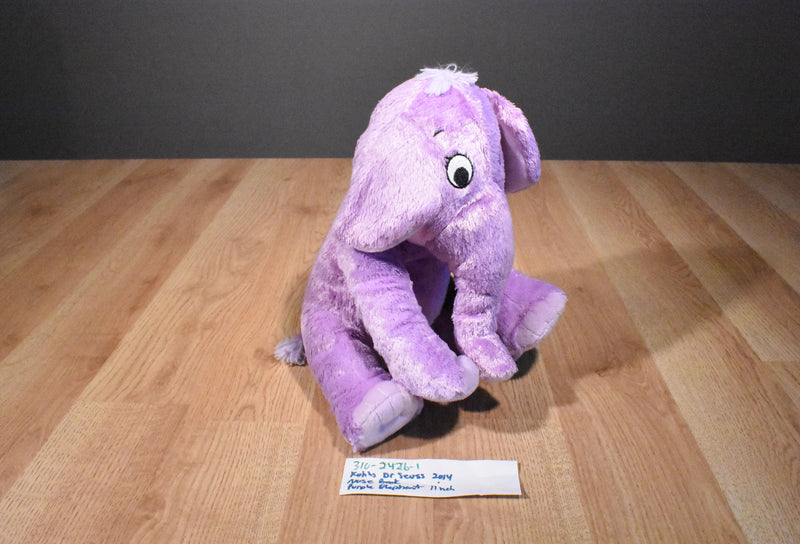 Kohl's Cares Dr. Seuss The Nose Book Purple Elephant 2014 Plush