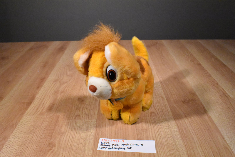Sears Disney Oliver and Company 1988 Orange Cat Plush