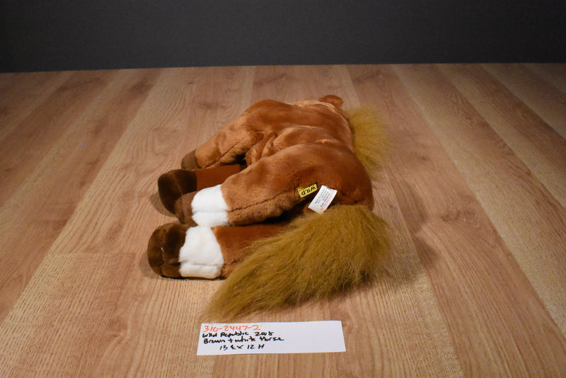 Wild Republic Brown Chestnut Horse 2008 Beanbag Plush with a Star