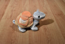 Enesco Tender Tails White Seal and Orange Turtle Beanbag Plush