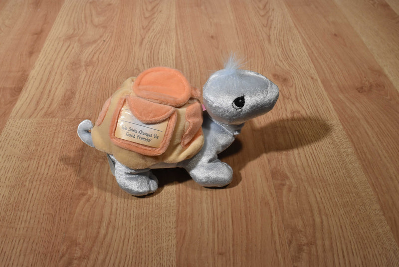 Enesco Tender Tails White Seal and Orange Turtle Beanbag Plush