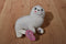 Enesco Tender Tails White Seal and Orange Turtle Beanbag Plush