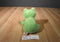 Ty Pluffies Leapers Green and Yellow Frog 2006 Beanbag Plush