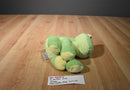 Ty Pluffies Leapers Green and Yellow Frog 2006 Beanbag Plush