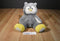 Animal Adventure Grey, White and Yellow Owl 2016 Beanbag Plush