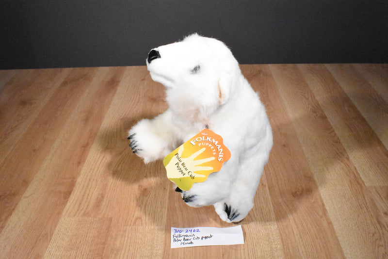 Folkmanis Polar Bear Cub Plush Puppet