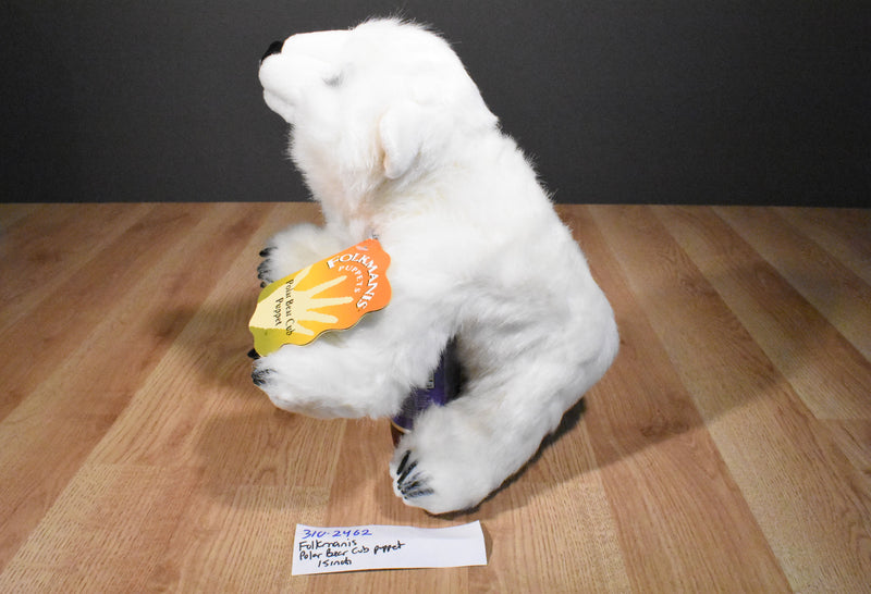 Folkmanis Polar Bear Cub Plush Puppet