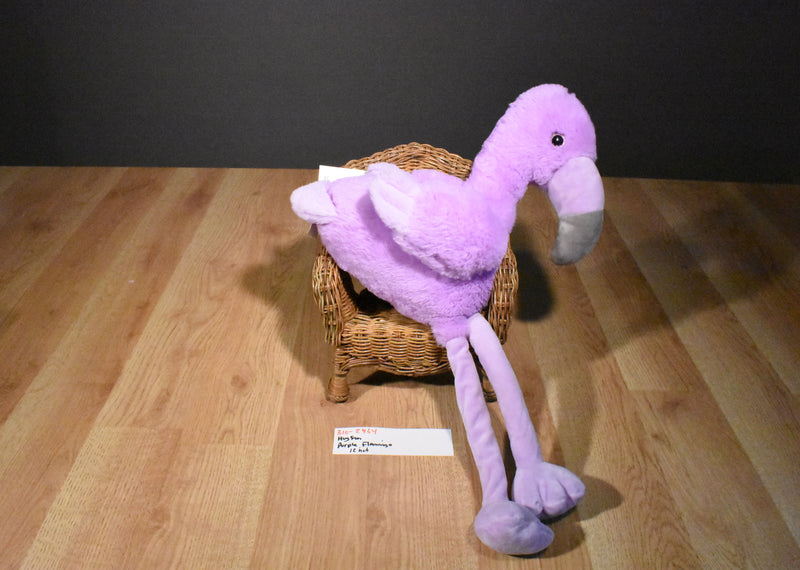 Hugfun Purple Valentine Flamingo Plush