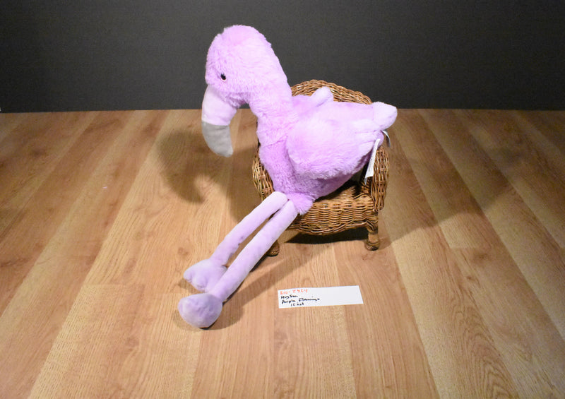 Hugfun Purple Valentine Flamingo Plush