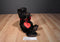 Hallmark Chocolate Brown Teddy Bear with Red Rose Beanbag Plush