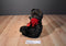 Hallmark Chocolate Brown Teddy Bear with Red Rose Beanbag Plush