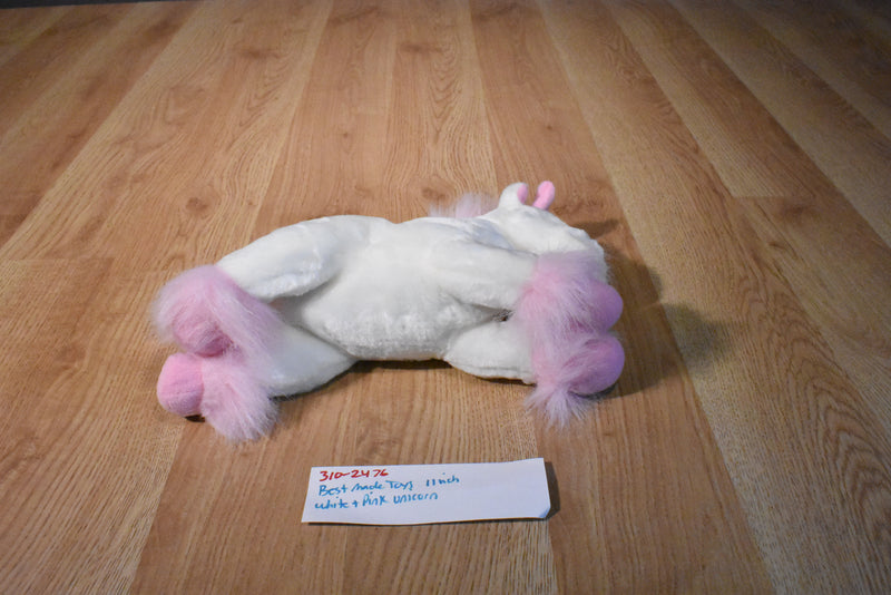 Best Made Toys White and Pink Unicorn Beanbag Plush