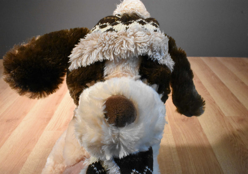 Hugfun St. Jude Aiden Tan and Brown Dog 2017 Beanbag Plush