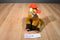 Aurora Round Up Brown Horse Beanbag Plush with Blue Vest and Red Cowboy Hat