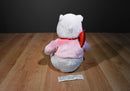Disney Store White and Pink Valentines Pooh Plush