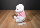 Disney Store White and Pink Valentines Pooh Plush
