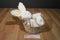 Boyd's Bears Allison B. Hopplebuns Hoppy Easter White Bunny Rabbit in a Basket 2004 Plush