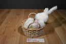 Boyd's Bears Allison B. Hopplebuns Hoppy Easter White Bunny Rabbit in a Basket 2004 Plush