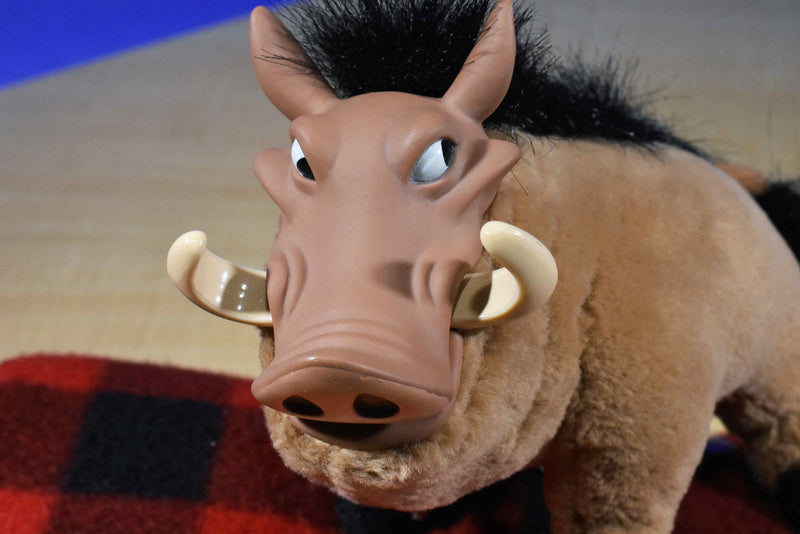 Disney  The Lion King Pumbaa plush With Plastic Face(