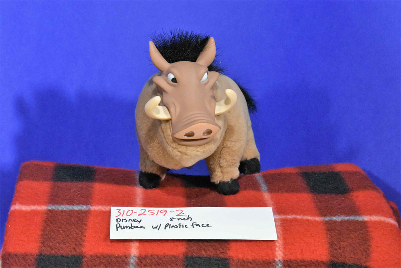 Disney  The Lion King Pumbaa plush With Plastic Face(