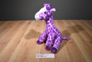 Aurora Girlz Nation Purple Giraffe 2015 Beanbag Plush