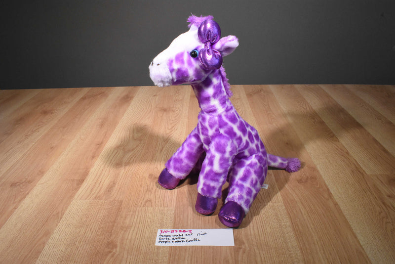Aurora Girlz Nation Purple Giraffe 2015 Beanbag Plush