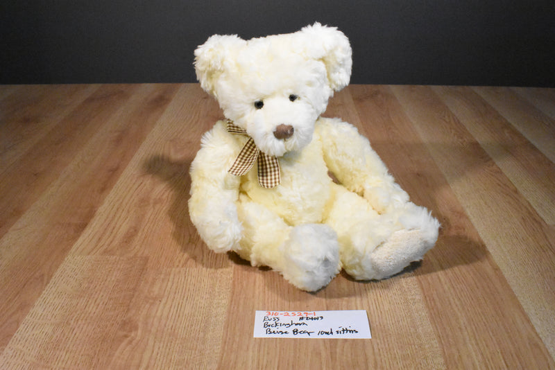 Russ buckingham Creamed Colored Bear Beanbag Plush
