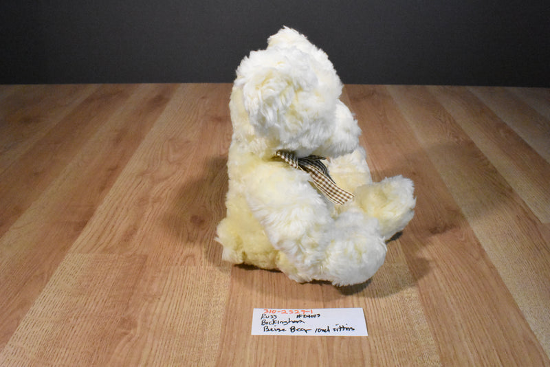 Russ buckingham Creamed Colored Bear Beanbag Plush