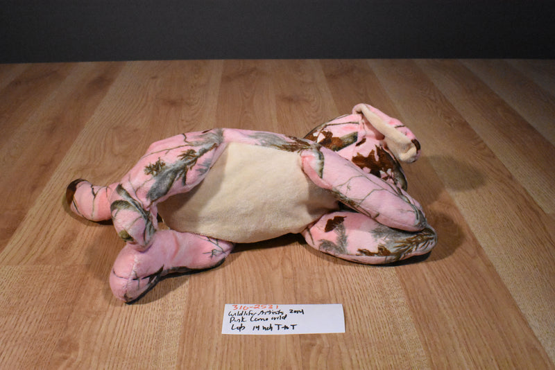 Wildlife Artists Camo Wild Pink Labrador Puppy Dog 2014 Beanbag Plush