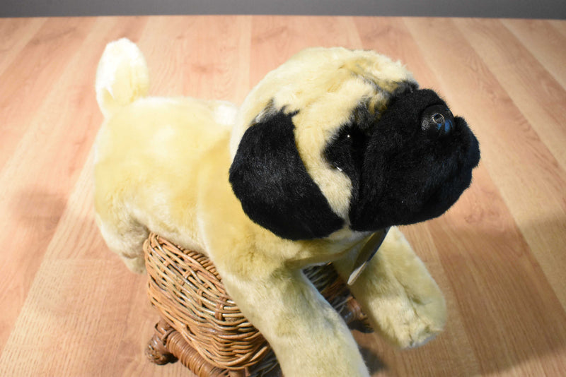 Russ Yomiko Tan and Black Pug Dog Beanbag Plush