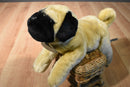 Russ Yomiko Tan and Black Pug Dog Beanbag Plush