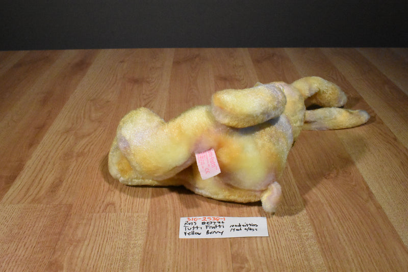 Russ Tutti Frutti Yellow and Pink Bunny Rabbit Beanbag Plush
