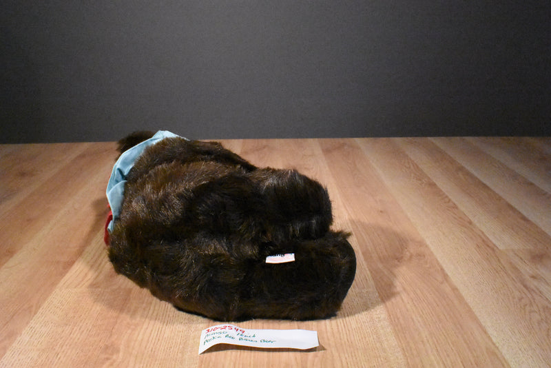 Mango Peek-a-Boo Dark Brown Teddy Bear Plush