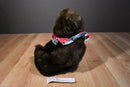 Mango Peek-a-Boo Dark Brown Teddy Bear Plush