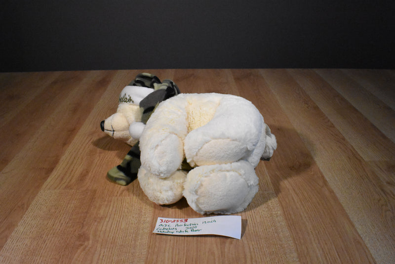 MJC Purr-fection Cabela's Beige Holiday Bear 2010 Beanbag Plush