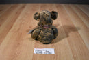 Commonwealth Cuddle Zone Brown and Beige Monkey 2001 Beanbag Plush