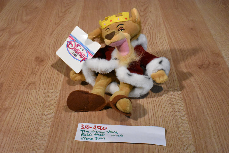 Disney Store Robin Hood Prince John Beanbag Plush