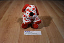 Ty Pluffies Harts the White Dog With Red Hearts 2006 Beanbag Plush