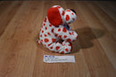 Ty Pluffies Harts the White Dog With Red Hearts 2006 Beanbag Plush