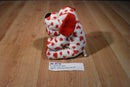 Ty Pluffies Harts the White Dog With Red Hearts 2006 Beanbag Plush