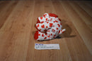 Ty Pluffies Harts the White Dog With Red Hearts 2006 Beanbag Plush